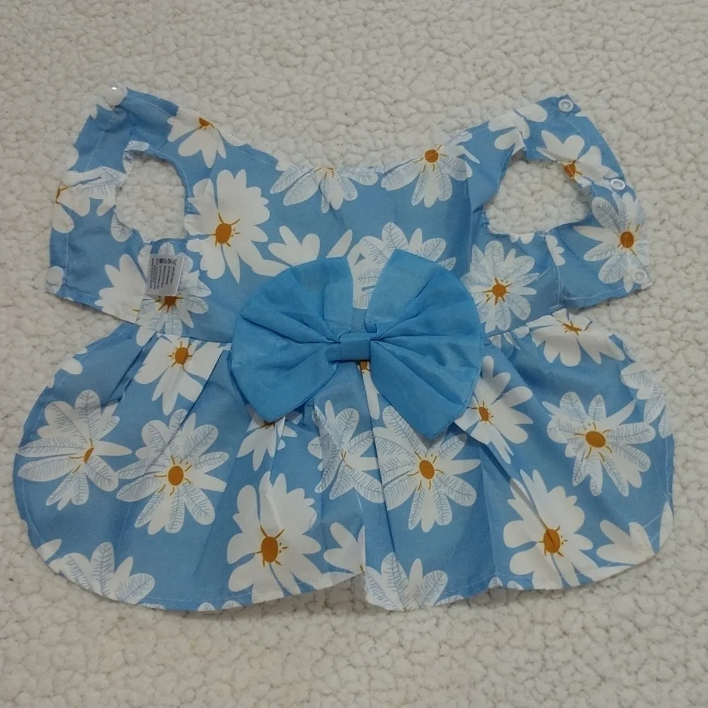 New in Package Small Dog Floral Summer Dress With Bow Size M